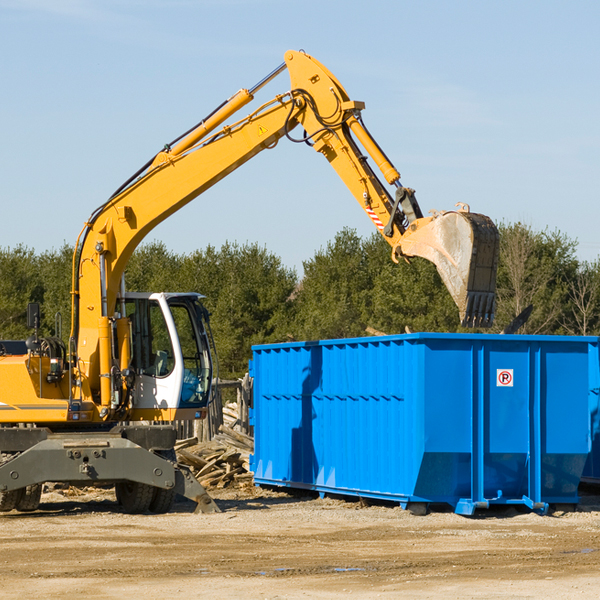 is there a minimum or maximum amount of waste i can put in a residential dumpster in Cushing Texas